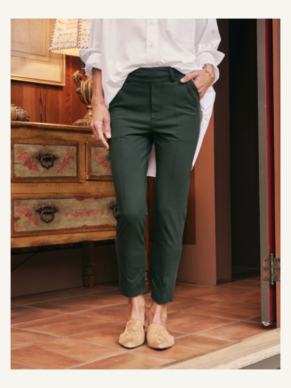NWT Frank & Eileen Murphy Billion Dollar Pants Evergreen Large